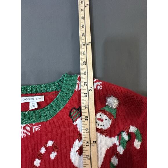ugly christmas sweater women M 99 Jane Street Christmas Snowman Sweater - Picture 10 of 10